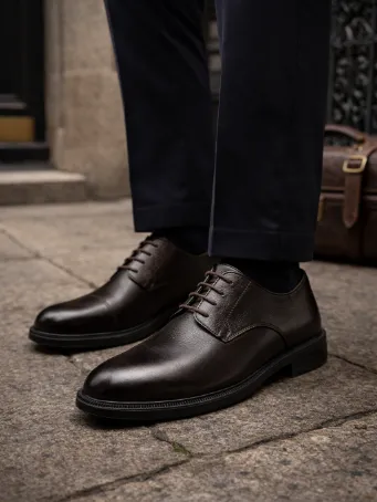 Klasik Deri Bağcıklı Erkek Ayakkabı