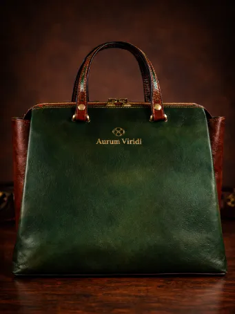 Bordo Süet Astarlı Zümrüt Deri Çanta